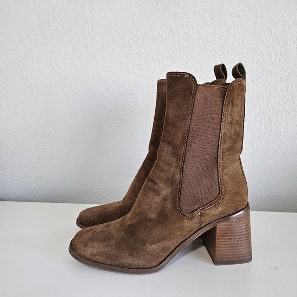 Steve Madden | Argent Leather Brown Boots Chesnut Brown, Womens 9.5 - Picture 4 of 9